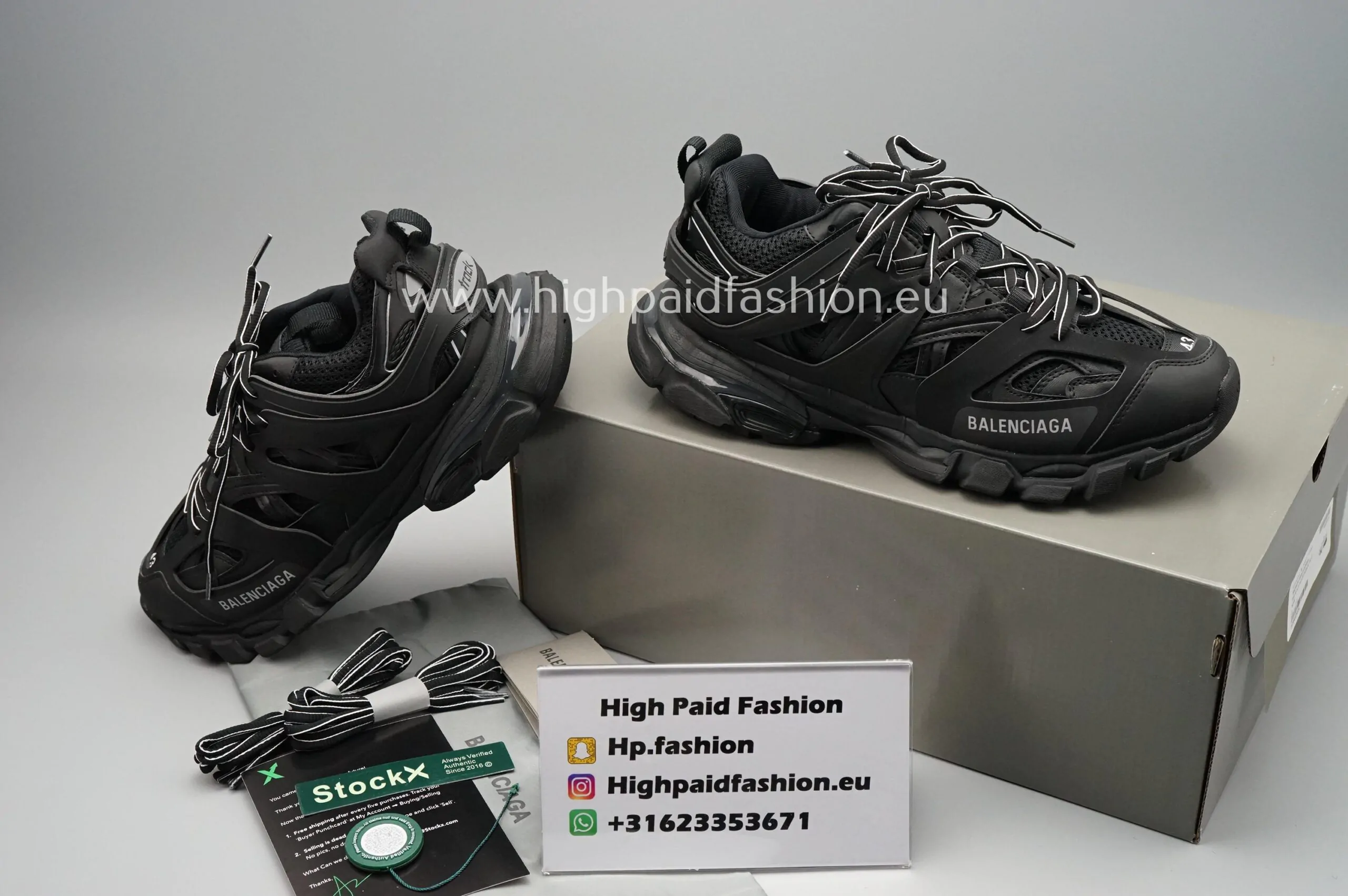 Balenciaga Track Runners Black - Afbeelding 2