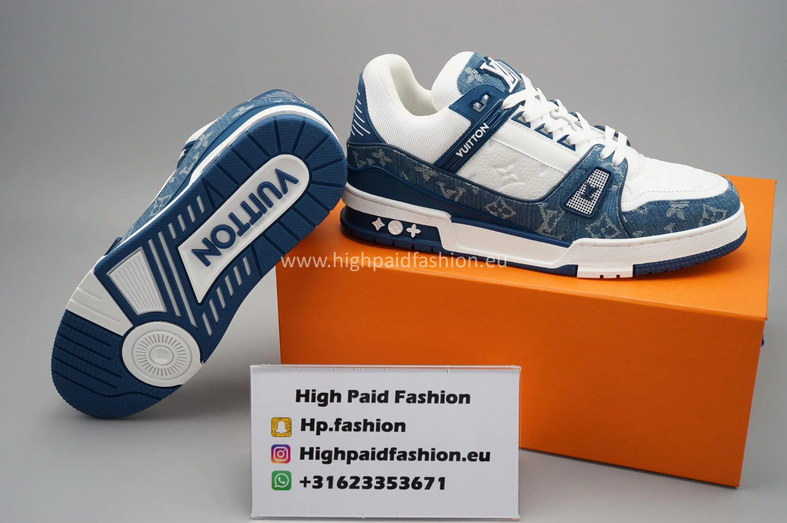 LV Trainers Blue - Image 3