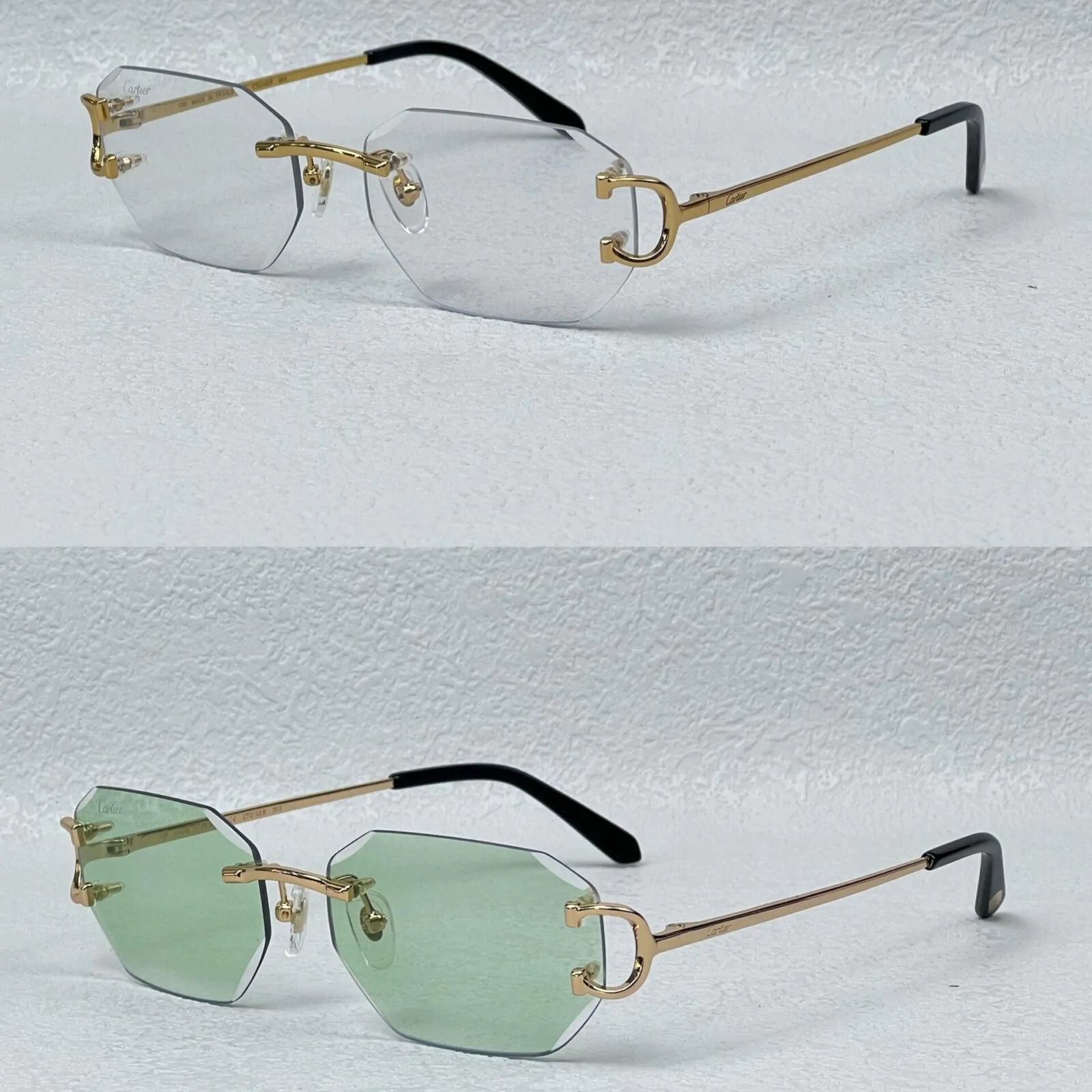 Cartier Zonnebril Goud 001