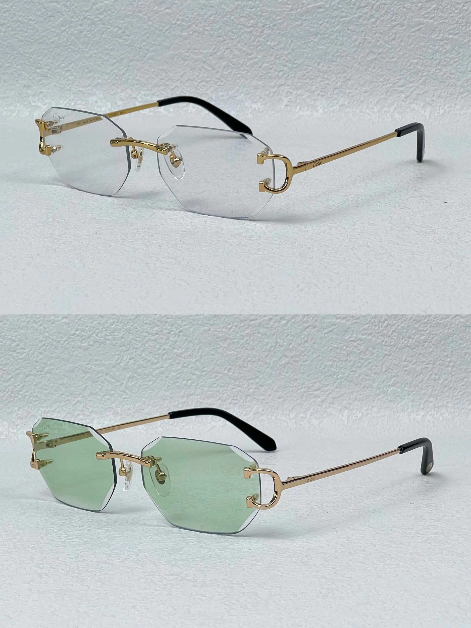 Cartier Zonnebril Goud 001