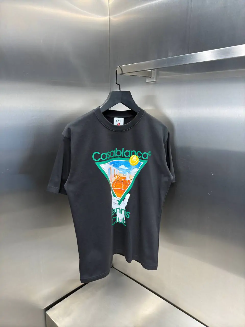 Casa Blanka Shirt Methaphysical Tennis Zwart