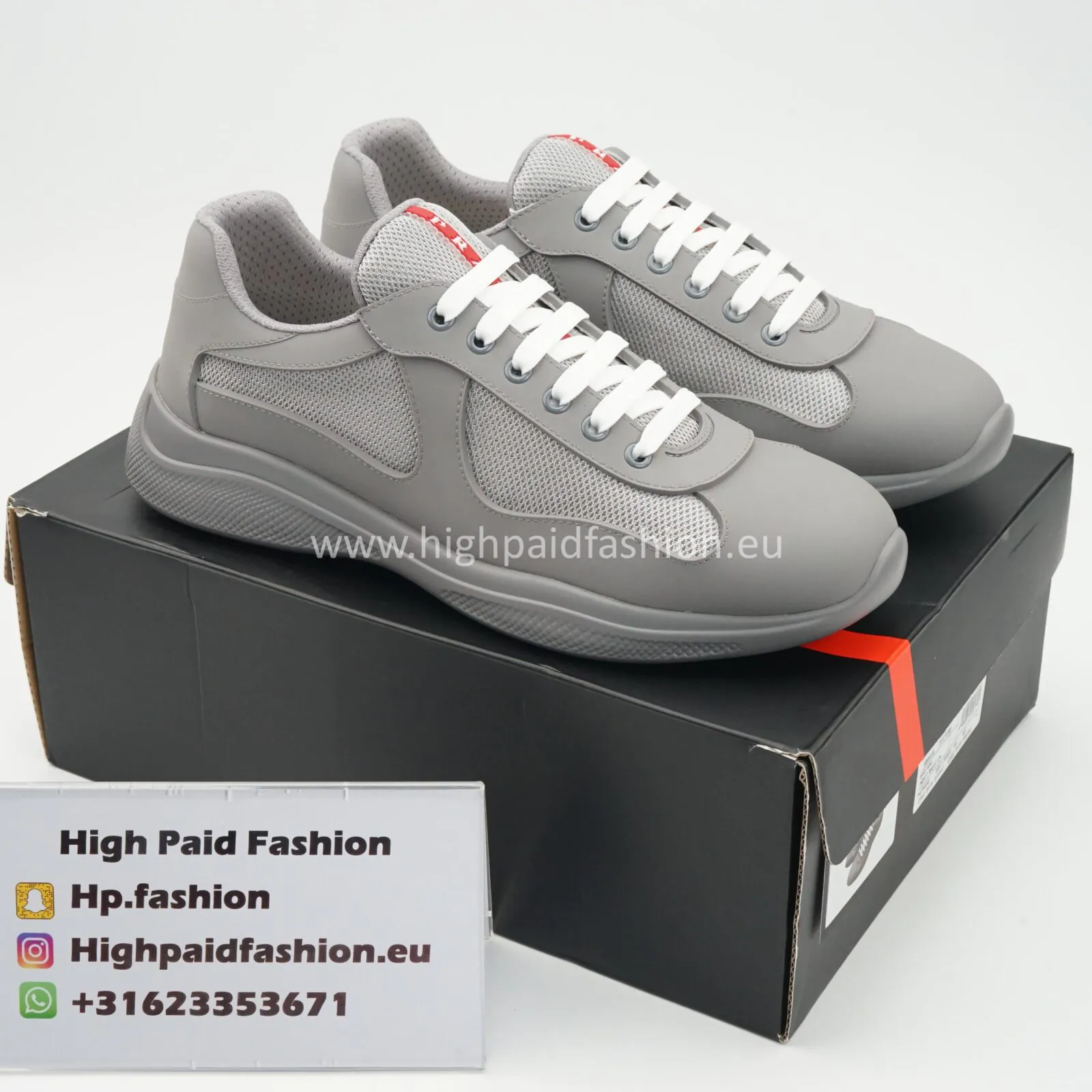Prada America Cup Rubber Grey