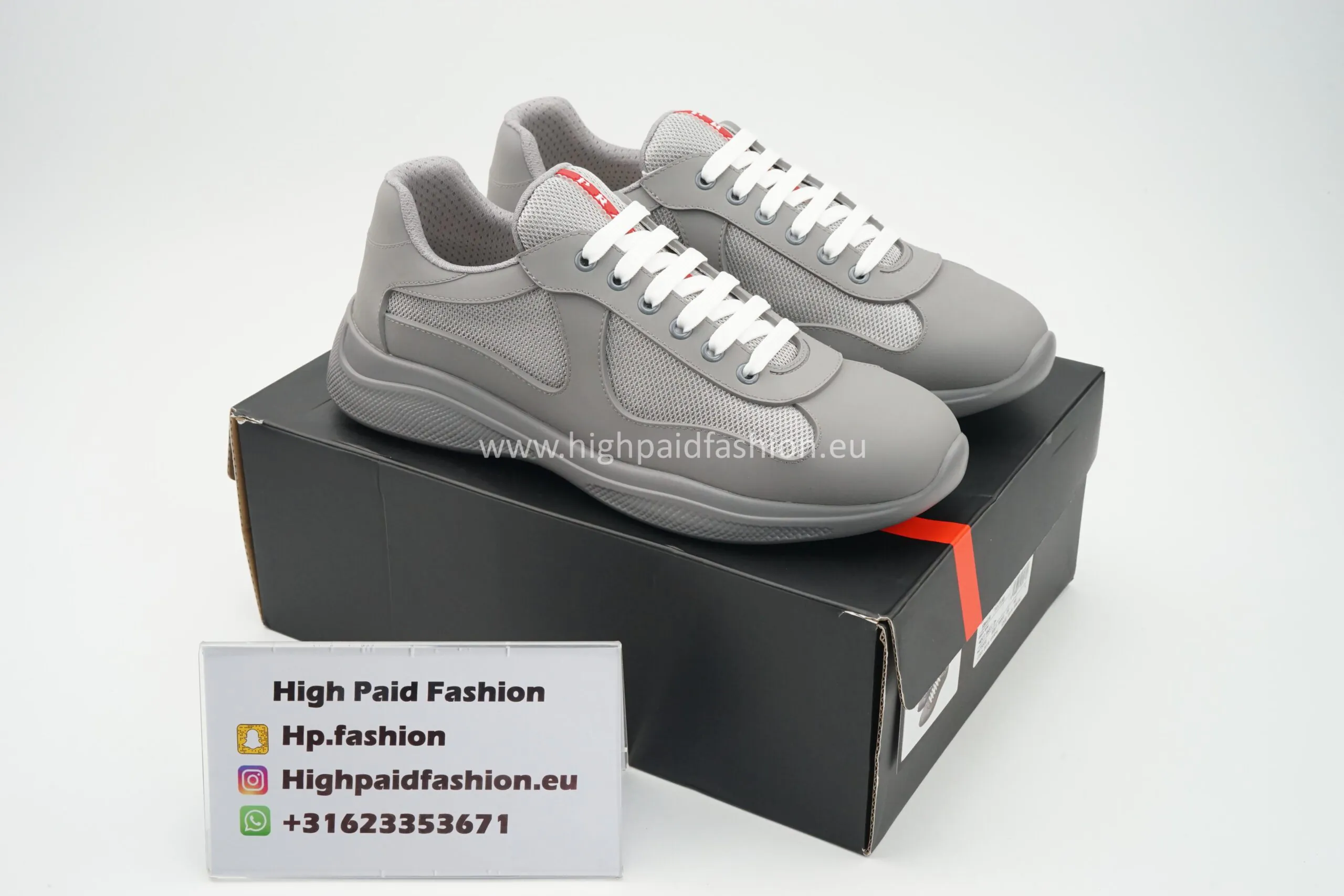 Prada America Cup Rubber Grey