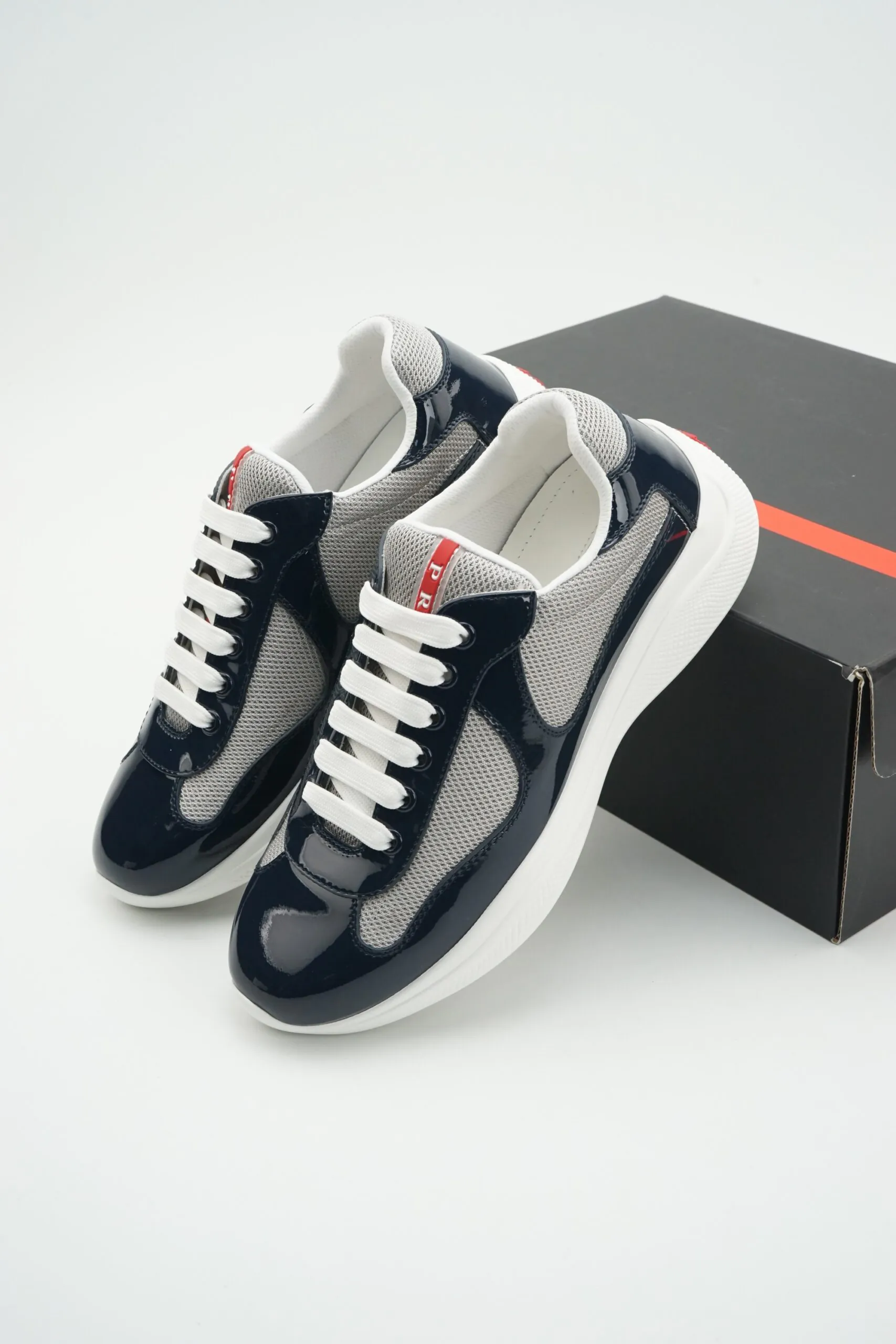 Prada America Cup Patent Royal Blue - Image 3