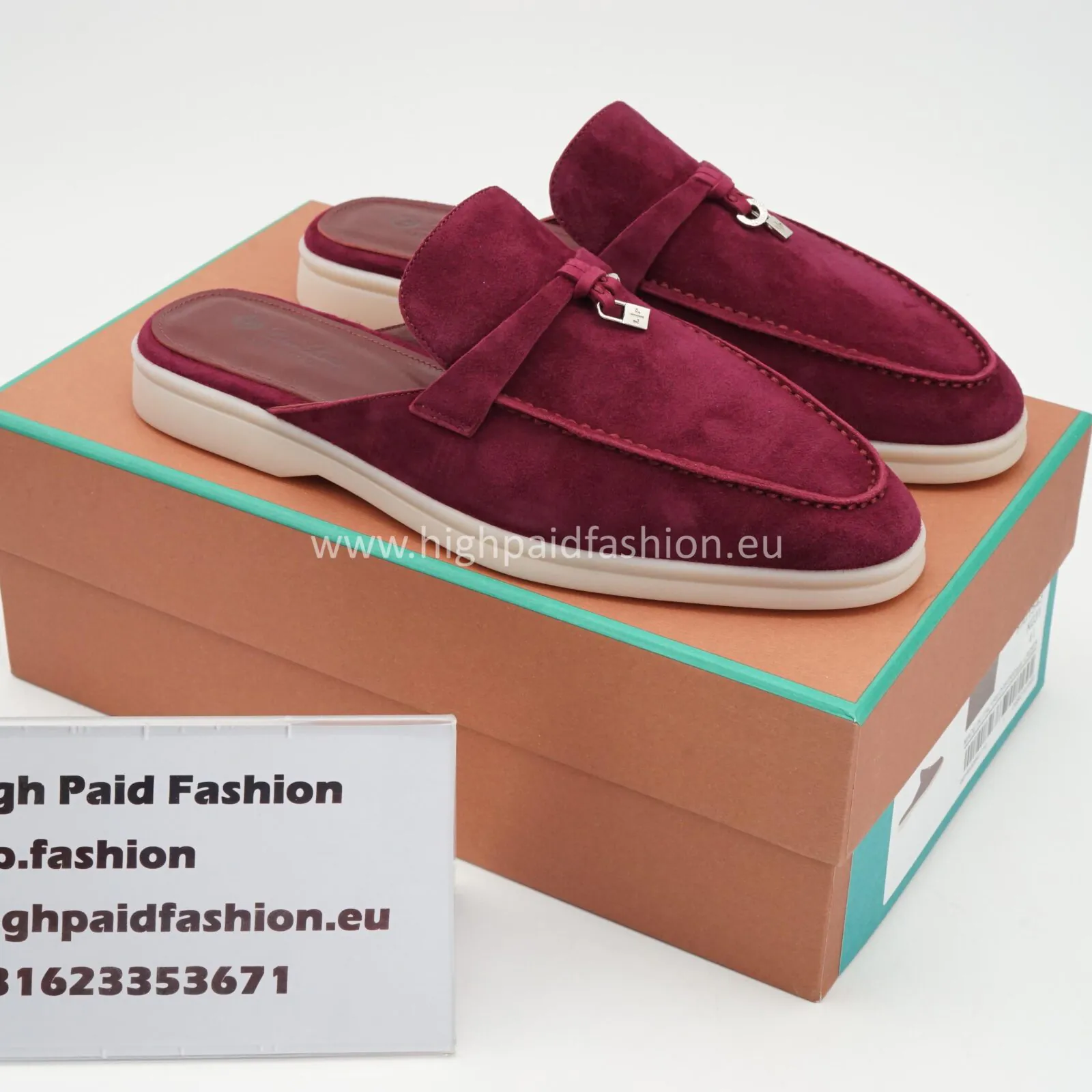 Loro Piana Baboucha Charm Walk Red