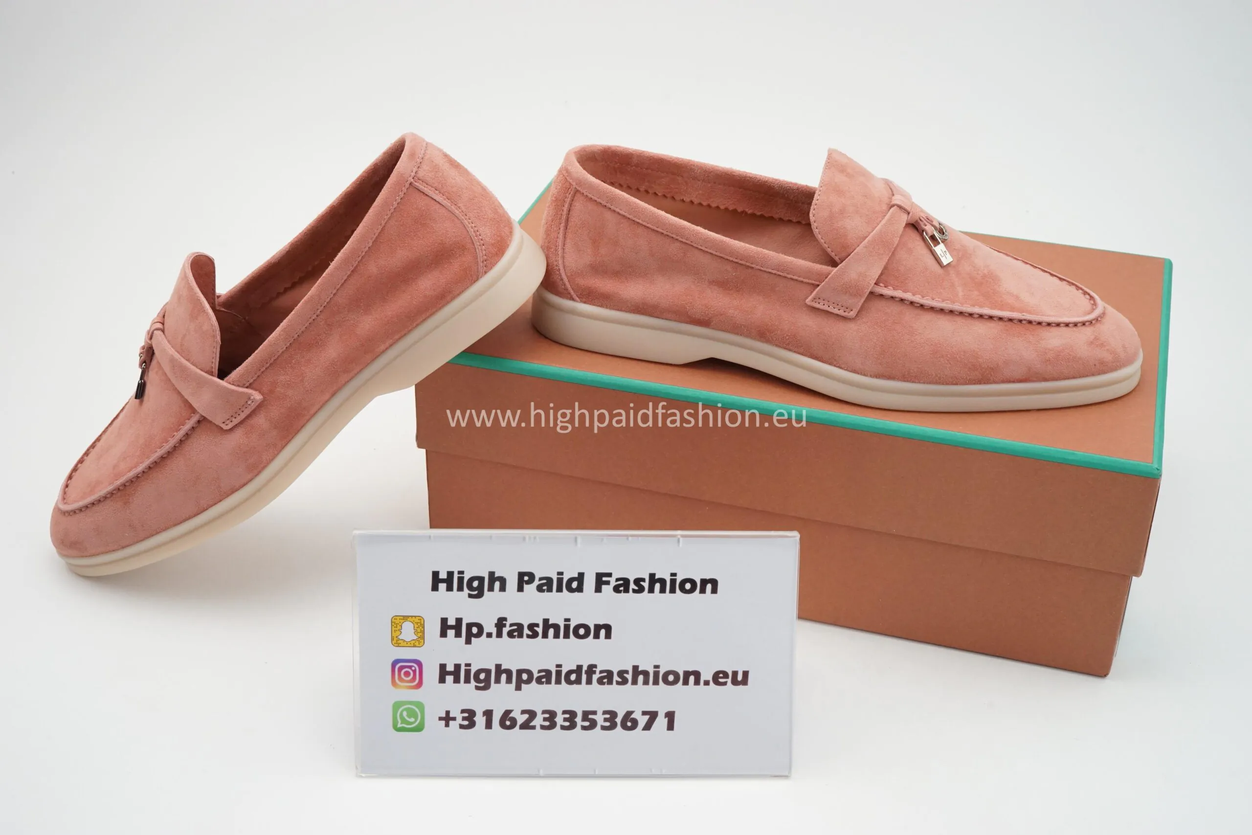 Loro Piana Summer Charms Walk Loafers Pink - Afbeelding 3