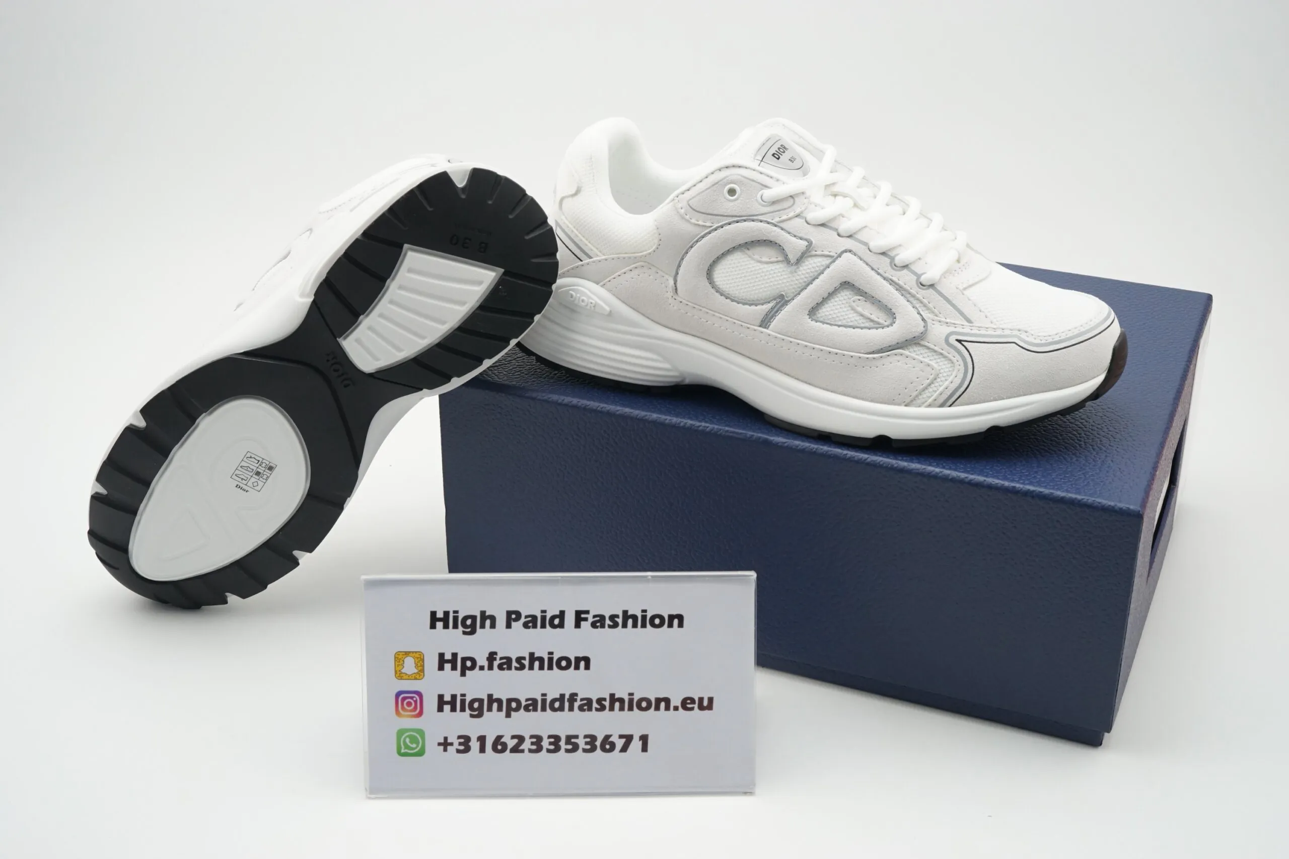 Dior B30 White Cow Velvet - Afbeelding 4