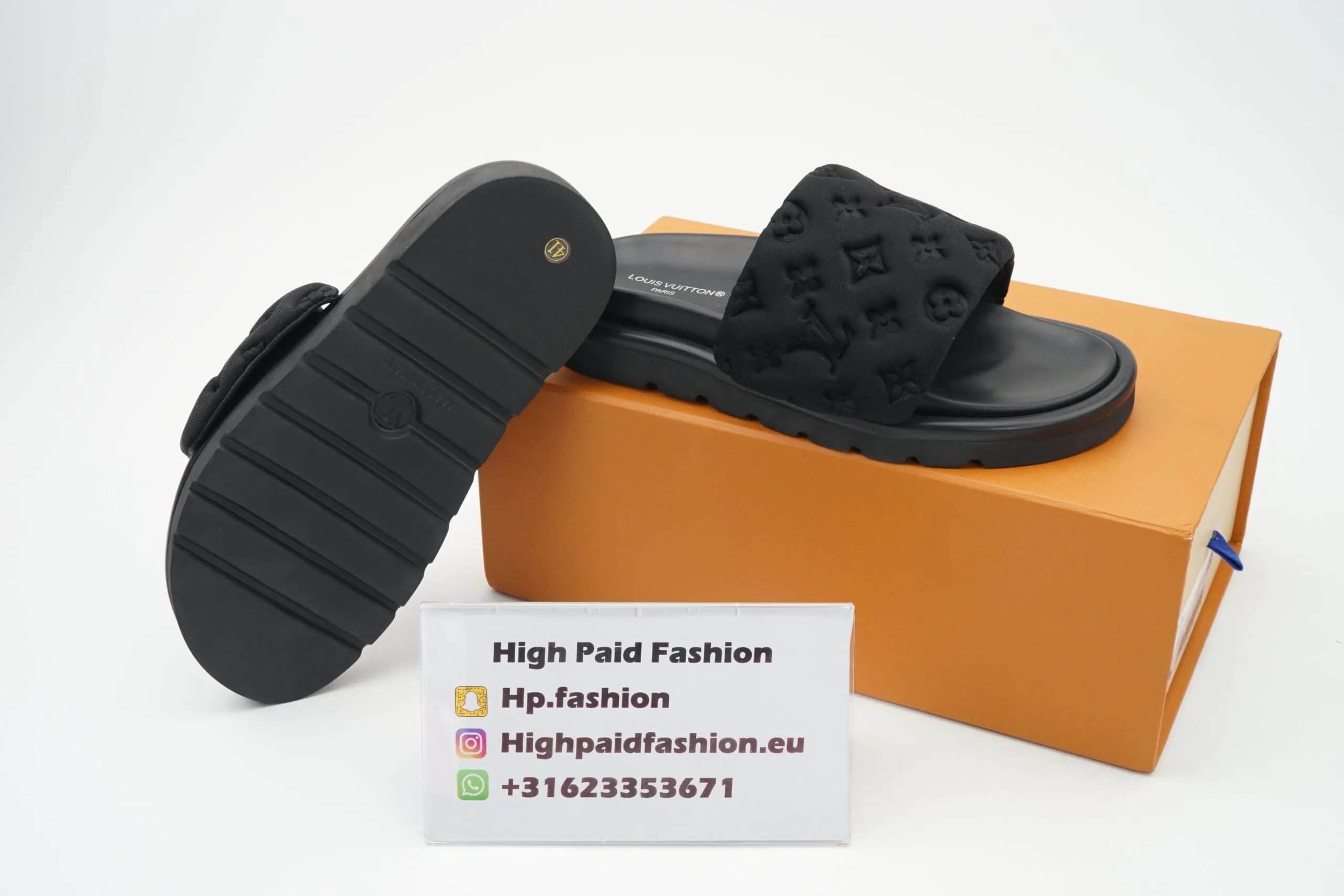 Louis Vuitton Pool Pillow Flat Comfort Mule Sandels Black - Afbeelding 4