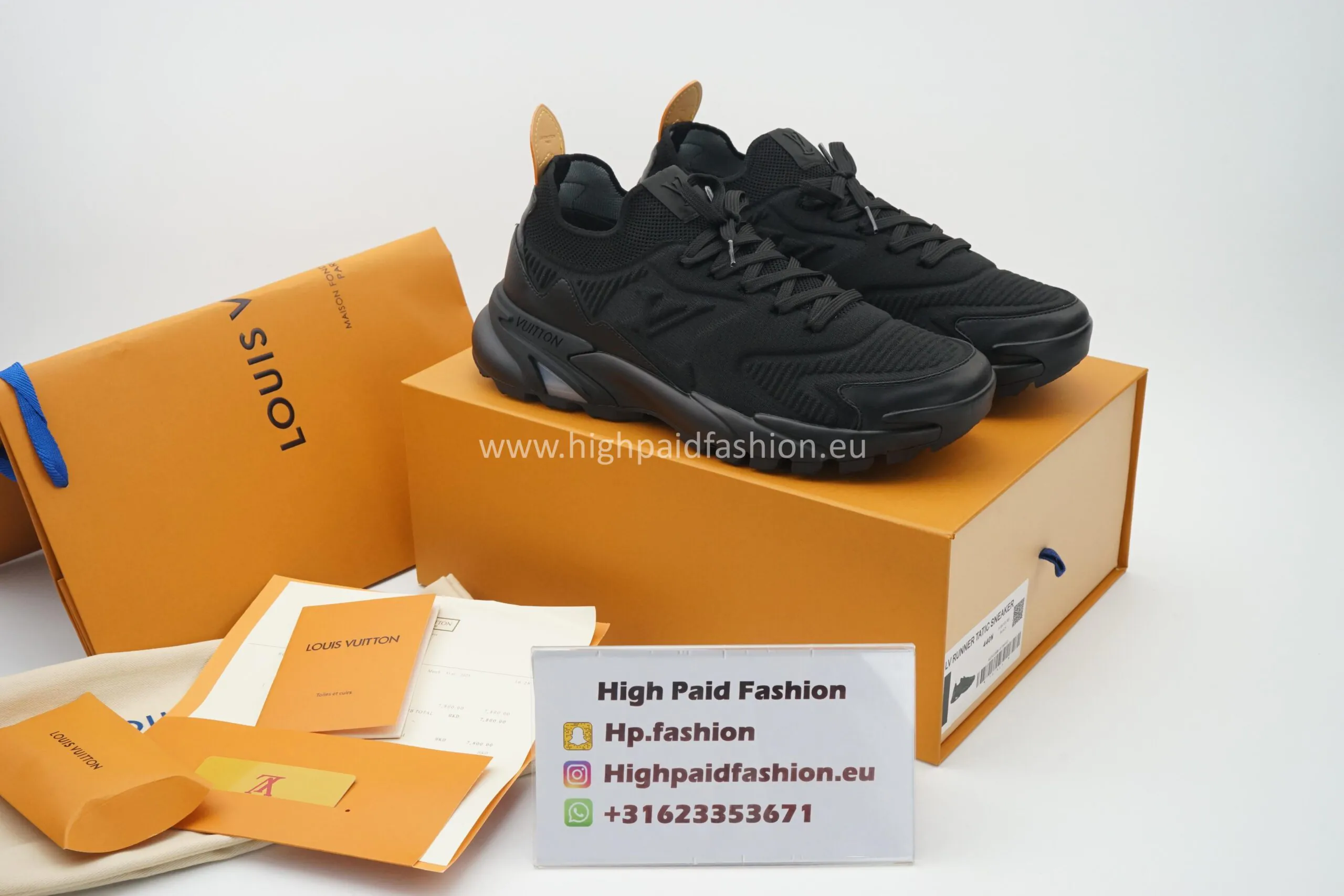 LV Runner Tatic Sneaker Black On Black - Image 2
