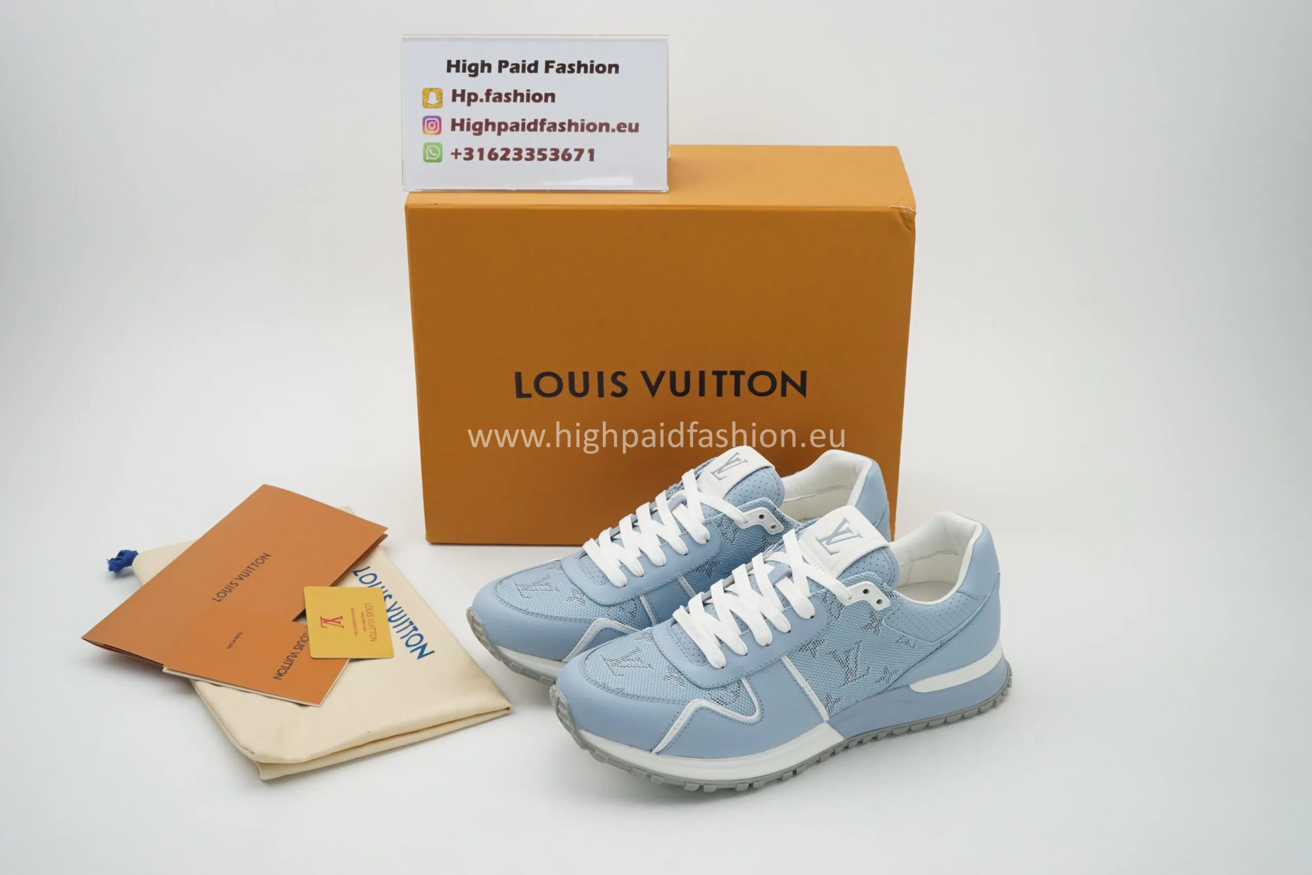LV Run Away Sneaker Blue - Afbeelding 2