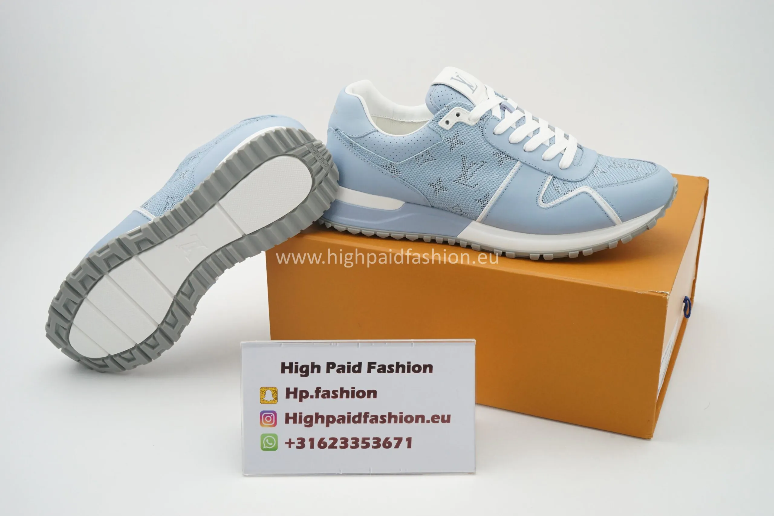 LV Run Away Sneaker Blue - Afbeelding 4