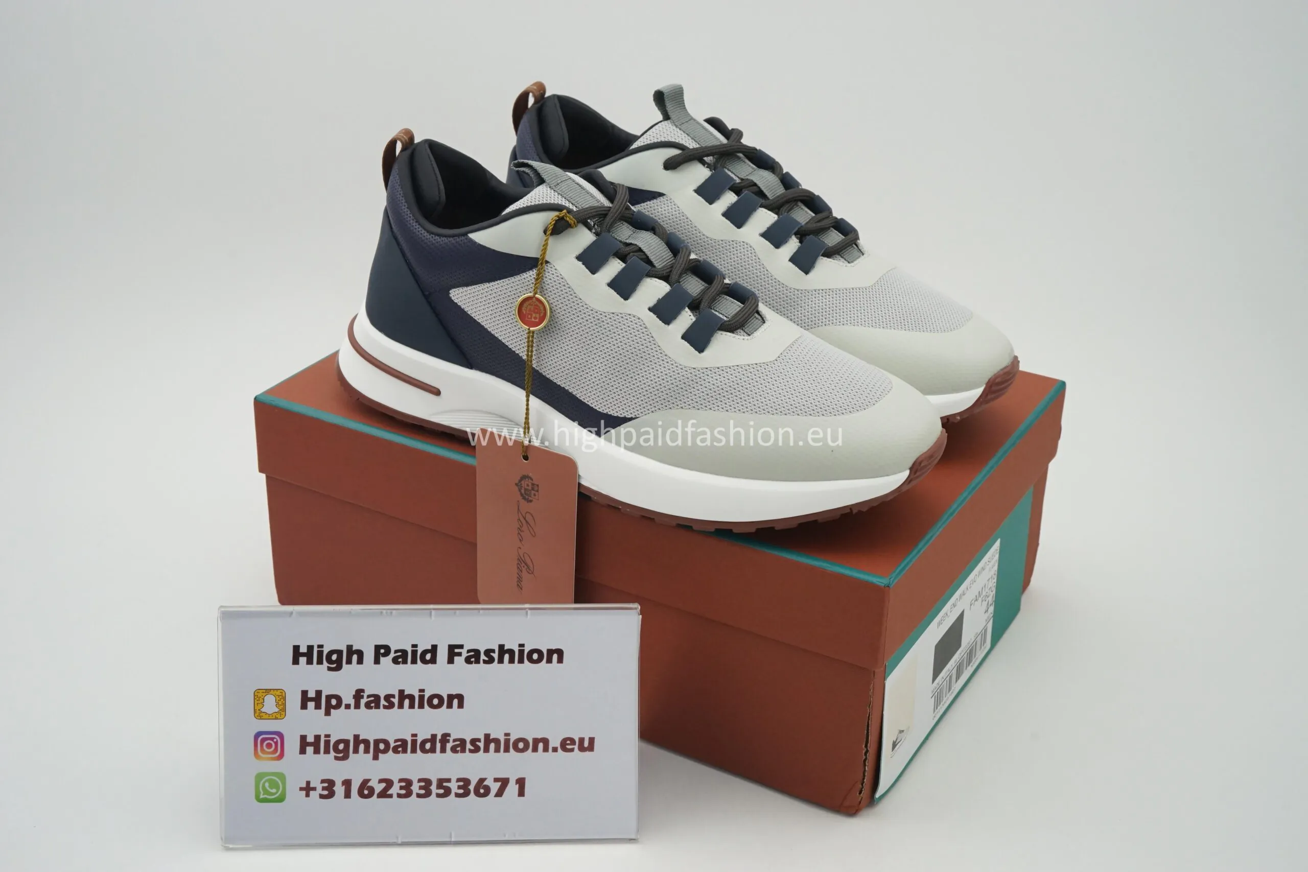 Loro Piana Week End Walk Sneakers Technical Mesh Flaxen