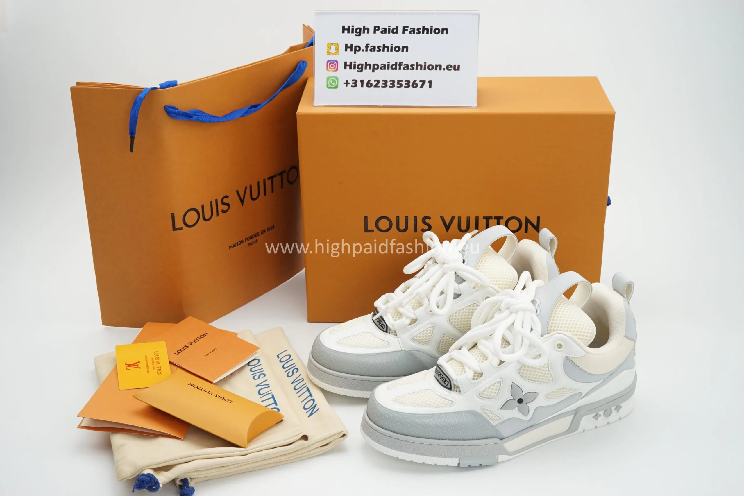 LV Skate Sneaker Grey/White - Afbeelding 2