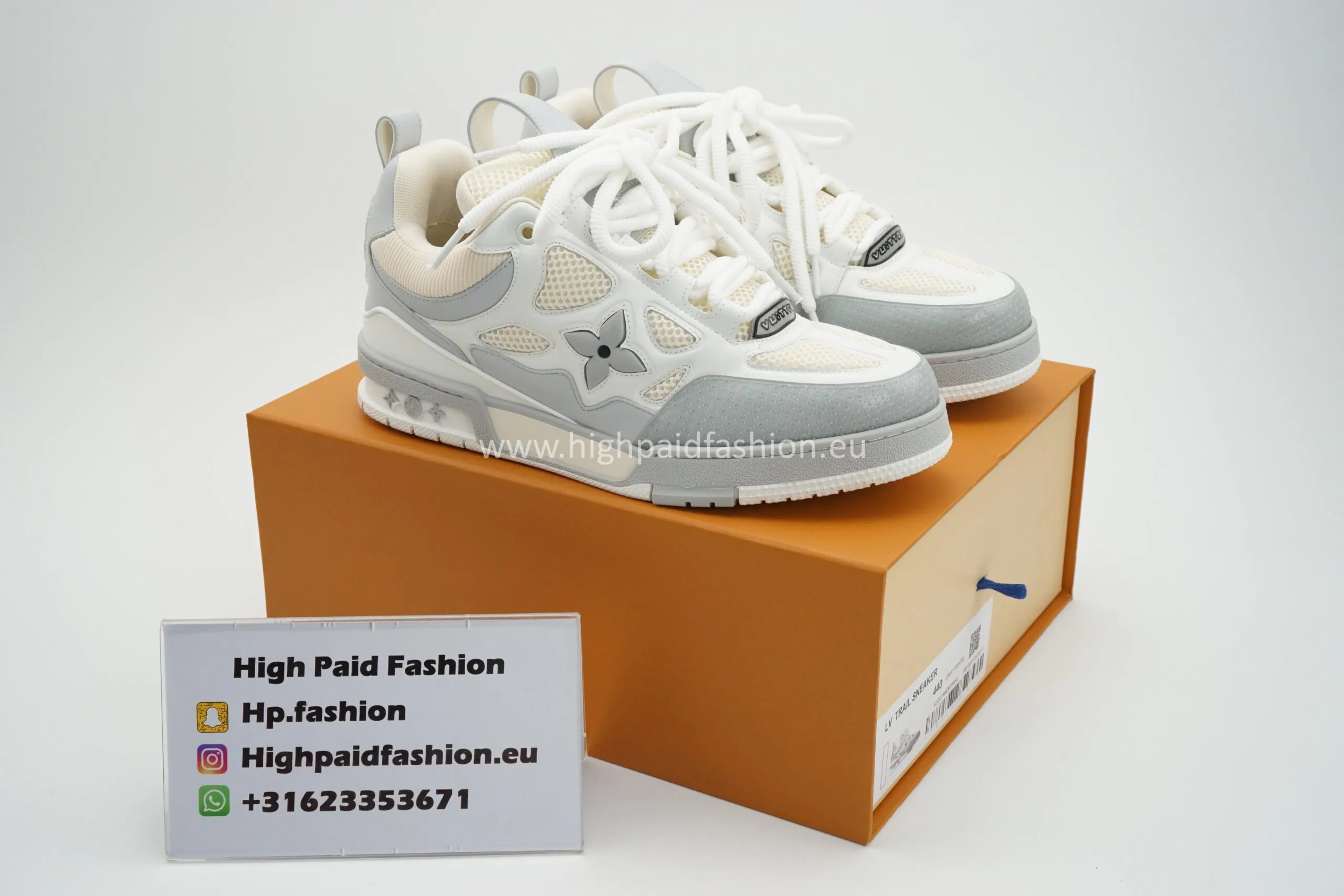 LV Skate Sneaker Grey/White