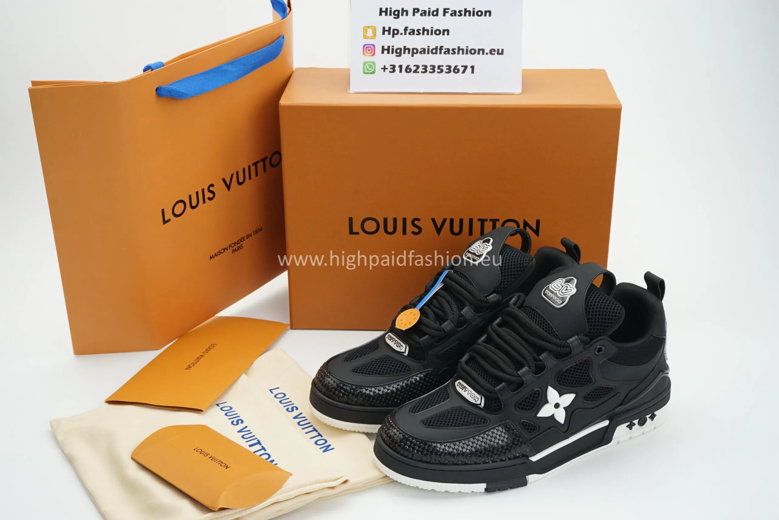 LV Skate Sneaker Black - Afbeelding 2